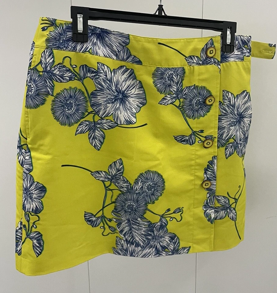 EP New York, NWOT, $95, Yellow Tropical Flowers Pro Golf‎ Skort , size 6 - Image 1 of 4