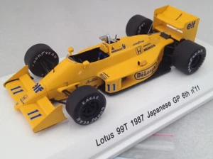 REVE COLLECTION - LOTUS 99TB #11 6º GP F1 Japón 1987 S.Nakajima - 1/43 - RECR... - Imagen 1 de 1