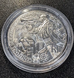 2018 France Silver 10 Euro Great War Armistice Centenary World War I UNC - Picture 1 of 3