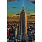 Empire State Building At Sunset Plakat Druk artystyczny, Nowy Jork Wystrój domu