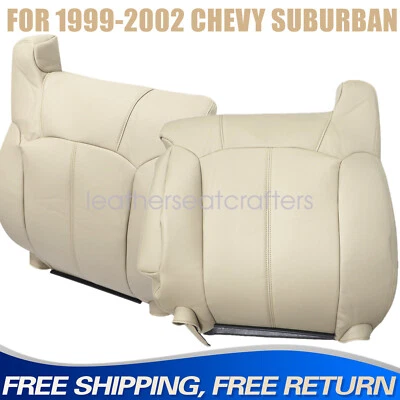 Se adapta a Chevrolet Tahoe Suburban 1999-2002 cubierta de asiento trasero delantero ambos lados tostado 522 Foto 1 de 4