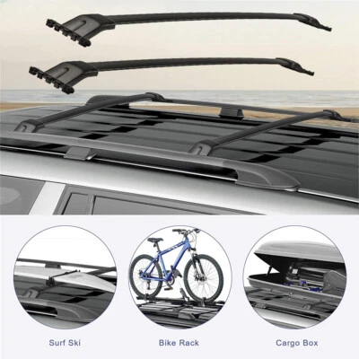 2Pcs roof crossbars cross bar Luggage Rack fit for Honda Pilot 2009-2015 - Image 1 of 4