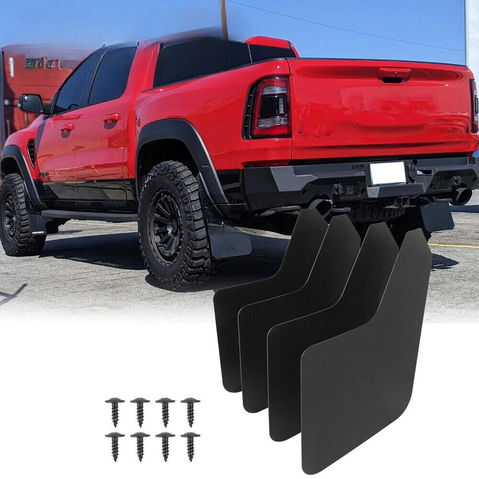 Car Mud Flaps Splash Guards Flexible Wheel Fender Flares for Dodge Ram 2500 3500 Foto 1 de 4