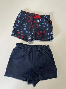 Pantalones Cortos de Verano para Bebé Talla 12 Meses Lote de 2 Piezas Azul Garannimals - Imagen 1 de 6