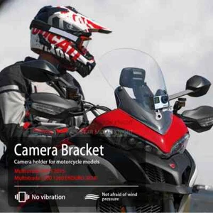 Recorder for GoPro camera Bracket fits For DUCATI Multistrada 950 S 1200 1260 - Foto 1 di 14
