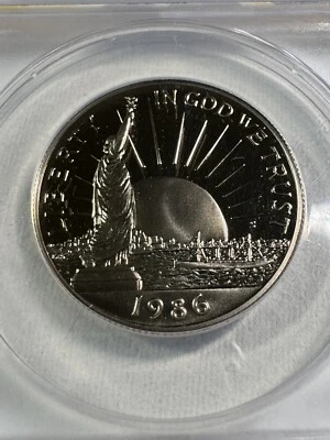 1986-S US Statue of Liberty Proof Half Dollar Graded PR 69 DCAM by ANACS - Image 1 of 4