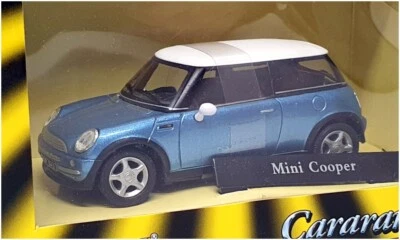 Cararama Atos 1/43 Scale 143nd - Mini Cooper - Met Blue/White - Image 1 of 4