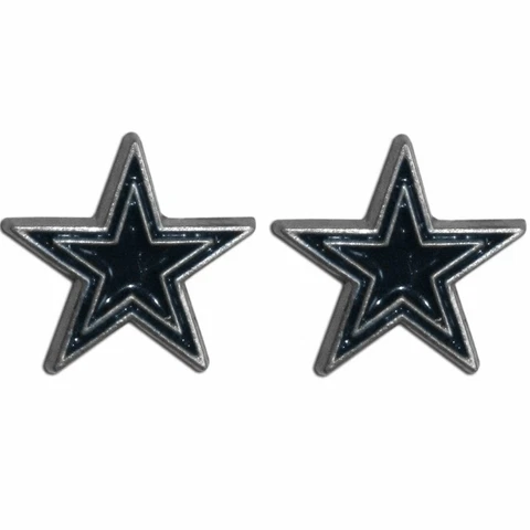 Dallas Cowboys Logo Stud Earrings (NFL Football Jewelry) Cover