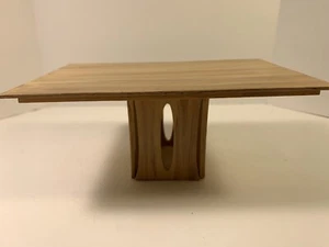 Dollhouse Miniature Rectangle 4 X 6” 1:12 Scale Mid Century Modern Blonde Oak - Picture 1 of 8