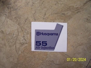 Husqvarna 55 Air Injection Chainsaw Side Cover Decal - Picture 1 of 1