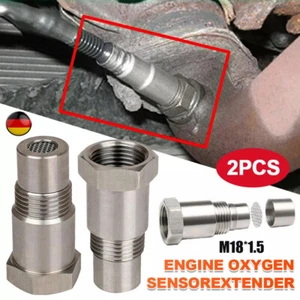 2 Stück Lambdasonden Lambda Eliminator Spacer Metallkat Lamda O2 Sensoren Sonde - Bild 1 von 12