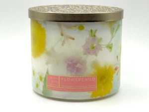 FLOWERCHILD NEW 1 BATH & BODY WORKS LARGE SCENTED 3-WICK 14.5 OZ FLORAL CANDLE - Picture 1 of 6