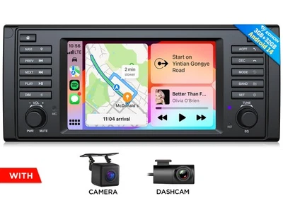 Für BMW E39 Eonon E39X7 7" IPS Autoradio GPS Navi Android 14 CarPlay DVR RDS BT - Bild 1 von 4