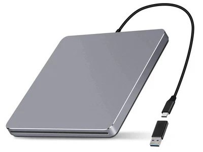 External DVD Drive USB C SuperDrive for Apple, Slot-in CD Drive for Mac, Port... - Image 1 of 4
