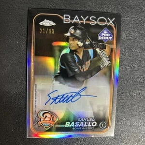 2024 Topps Chrome Pro Debut Samuel Basallo Refractor Auto /99 Baltimore Orioles - Picture 1 of 2