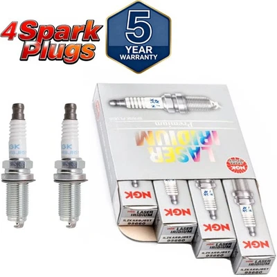 4PCS NGK 95660 Laser Iridium Spark Plugs ILZKAR8J8SY for Honda CR-V Civic 2.0T - Image 1 of 4