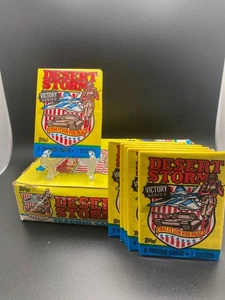 1991 Topps Desert Storm Coalition For Peace Victory Serie versiegelte Packungen x 24 - Bild 1 von 1