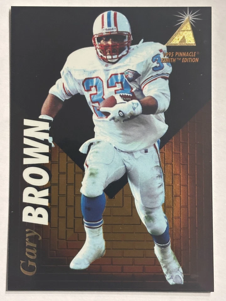 1995 Pinnacle Zenith #Z83 Gary Brown Houston Oilers - Image 1 of 2