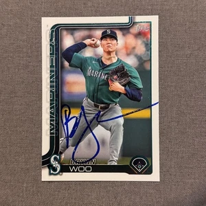 BRYAN WOO Signed Autographed 2025 Topps Series 1 One Card ASG SEA Mariners #327 - Picture 1 of 1