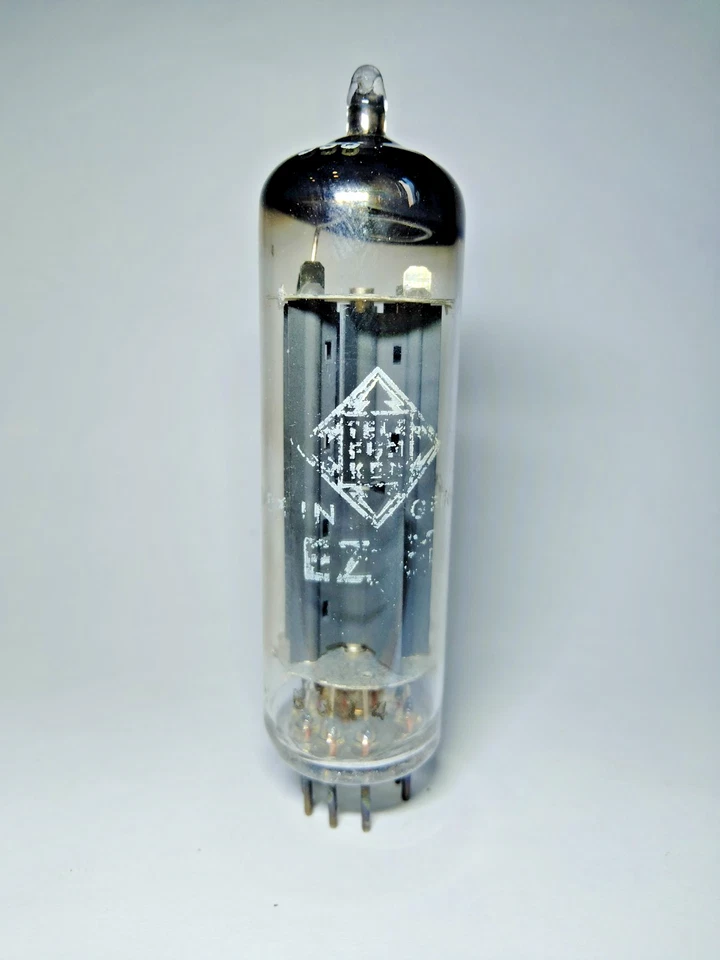 1 peça tubo retificador Telefunken EZ81 USADO - Imagem 1 de 3