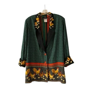 Carol Little Rooster Jacket Sz 10 Rare - Picture 1 of 5
