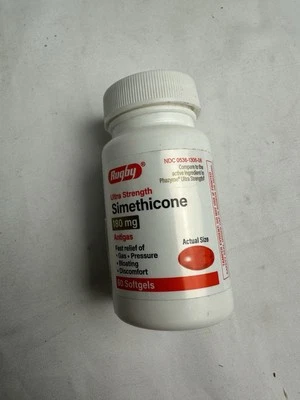 Rugby Simethicone Gas Relief 180mg 60 Softgels  Exp 6/26 - Image 1 of 4