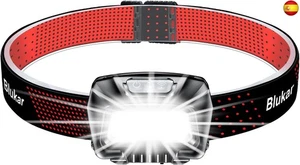 Blukar Linterna Frontal LED Recargable, 2000L Linterna Cabeza Super Brillante - Imagen 1 de 8