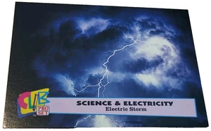 1992 Club Pro Set Science & Electricity #1 Electric Storm Trading Card (H6 - Picture 1 of 2