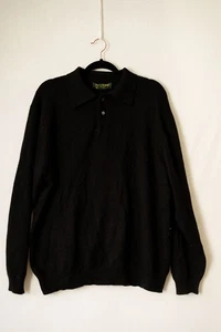 Daniel Bishop mens black cashmere sweater L vintage - Picture 1 of 7