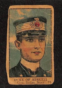 W545, Leader della prima guerra mondiale, scene, insegne, anni '20, #72 Duca di Arbuzzi - Foto 1 di 1