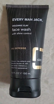 Every Man Jack Face Wash Volcanic Clay Clear Oil Defense 5 oz - Image 1 of 2