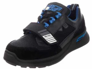 Prada Men's Single Strap Racing Sneakers Black Blue 6 UK, US 7 Style 2EG266  - Picture 1 of 5