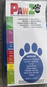 Pawz Protex Natural Rubber Waterproof Dog Boots  Size Medium  Color Blue . - Picture 1 of 1
