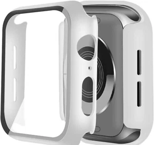 ONMROAD White Hard Case Compatible with Apple Watch Case with Screen Protector - Picture 1 of 4