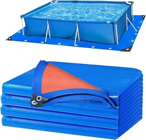 10 X 7 Ft Pool Liner Pad for above Ground Pools, Thickened Pool Mat Tarp for und - Picture 1 of 7