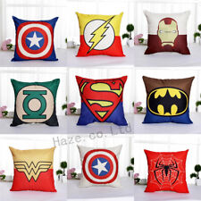 SUPER HERO COMICS Cushion Cover Pillow Case Slip Soft Faux Linen Home Bed Sofa