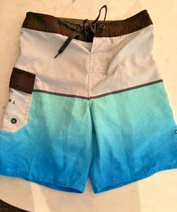 Rip Curl Boy's Board Shorts, Size 24, Blue/Green/Gray - Picture 1 of 3