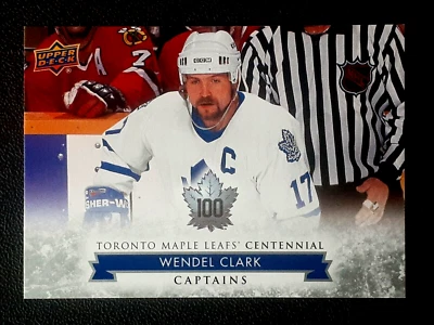 WENDEL CLARK 2017-18 UPPER DECK TORONTO MAPLE LEAFS CENTENNIAL 17-18 #107  68706 - Image 1 of 2