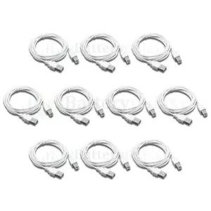 10X NEU 6FT 6' USB 2.0 A AUF B HIGH SPEED DRUCKER SCANNER KABEL HEISS! - Bild 1 von 5