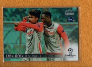Karim Adeyemi 2020-21 Stadium Club Chrome UEFA Rookie Aqua Refractor RC #20 /199