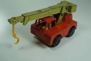Matchbox Superfast No 42 Iron Fairy Crane Orange-Red Green Arm Very Good UB - Picture 1 of 7