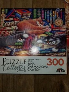 Cra-Z-Art Puzzle - The Old Book Shop Cats - 300 Pieces - Complete - Picture 1 of 2