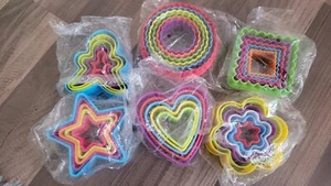 30 PCS Cookie Cutter Set Multi-size Sandwich Fondant Cake Fruit Vegetable Shapes - Picture 1 of 1