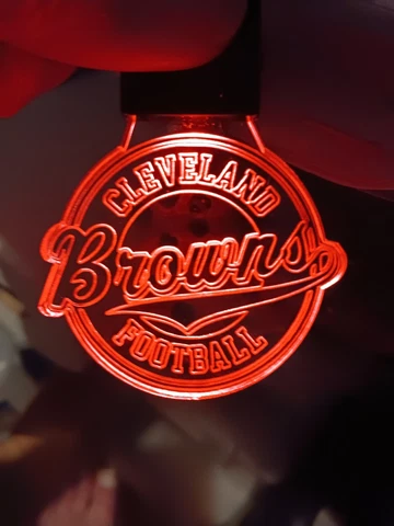 Cleveland Browns script Keychain MADE IN THE  USA Cover