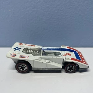 1973 Hot Wheels Redline Flying Colors White Steam Roller Steamroller 3 Star H/K - Picture 1 of 13