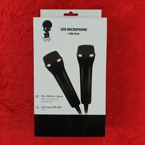 Titan Tech UNIVERSAL USB MICROPHONES 2 Mikrofone Neu Xbox One/360/PS4/PS3/Wii/Switch - Bild 1 von 4
