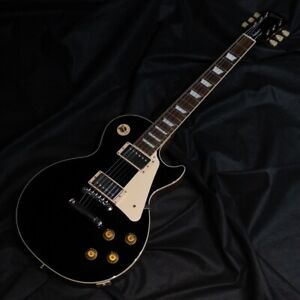 Gibson Les Paul Standard 1950er Jahre einfaches Oberteil Ebenholz schwarz USA solide E-Gitarre