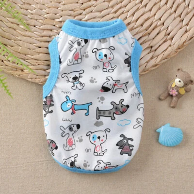 Pet Cat Puppy Small Dog Vest T Shirt Coat Clothes Apparel Thin Shirt Costume❥ ↔ - Image 1 of 4