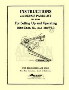 Nuevo manual de piezas para operadores de cortacésped Idea 30A 30 A - Imagen 1 de 3