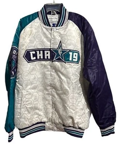 Starter NBA Charlotte 2019 All-Star Game Jacket 2XL White Teal Purple Lmtd Ed - Bild 1 von 11